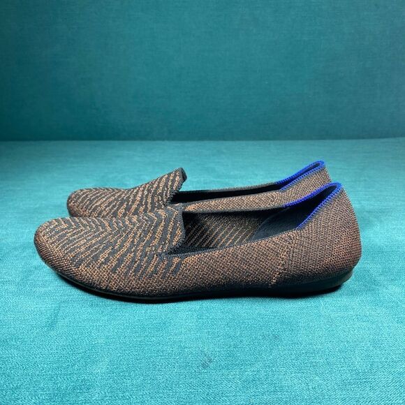 Size 7 - Women’s Rothy’s the Loafer Metallic Stripes shoes - Picture 1 of 7